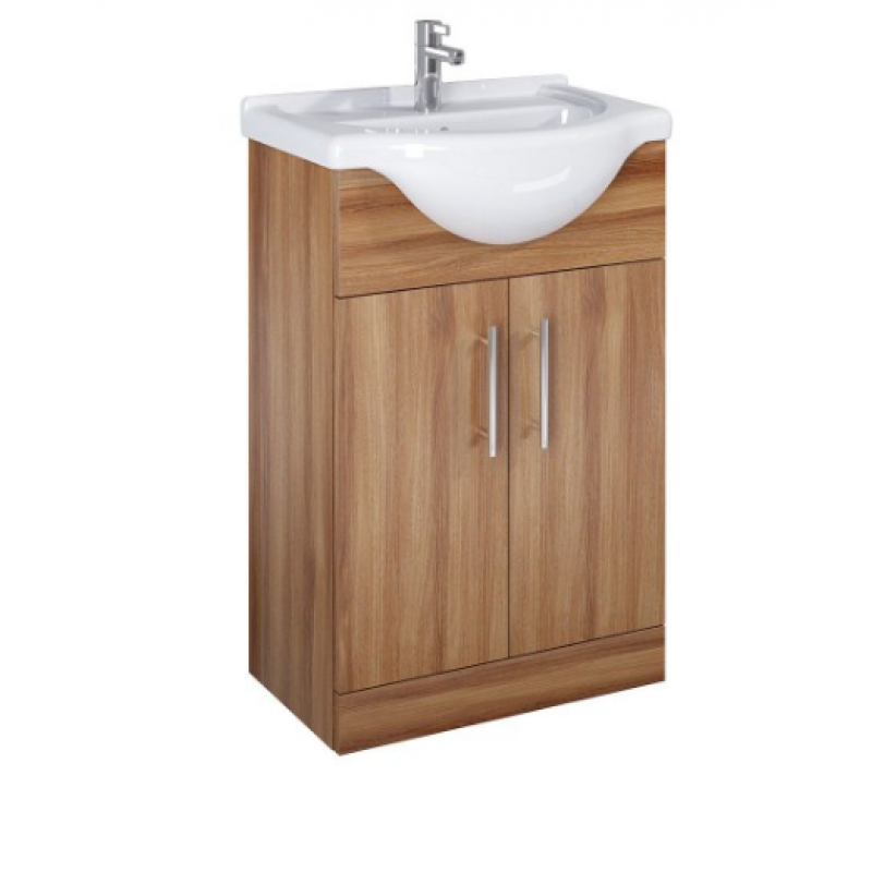 Belmont 55cm Walnut Vanity Unit