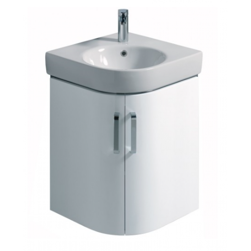 Vanity Units E200 500 White Corner Vanity Unit