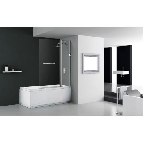 Flair Double Panel Square Bath Screen