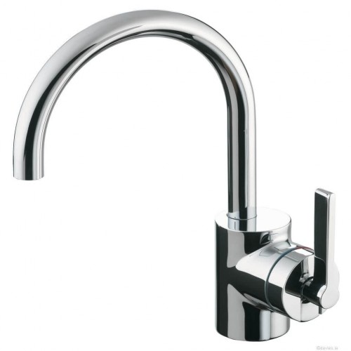 Silver Single Lever Basin Mixer Taps