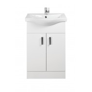 Davies 55cm White Vanity Unit Classic Basin