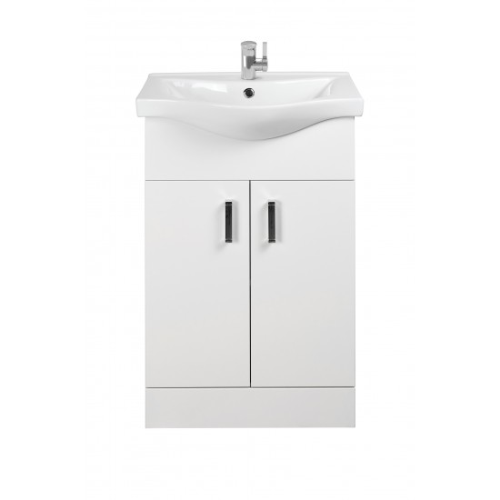 Davies 55cm White Vanity Unit Classic Basin