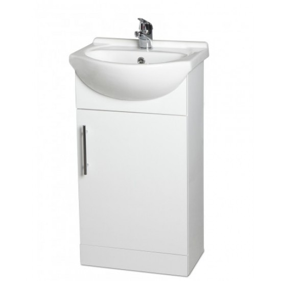 Davies 45cm White Vanity Unit Classic Basin Davies 45cm White Vanity Unit Classic Basin
