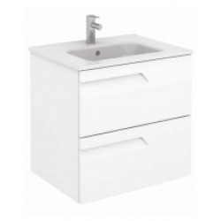 Brava 60 White Vanity Unit White and SLIM Basin