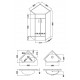 Davies Corner Vanity Unit White Davies Corner Vanity Unit White