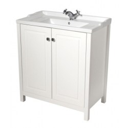 Kingston 80cm Chalk White Vanity Unit
