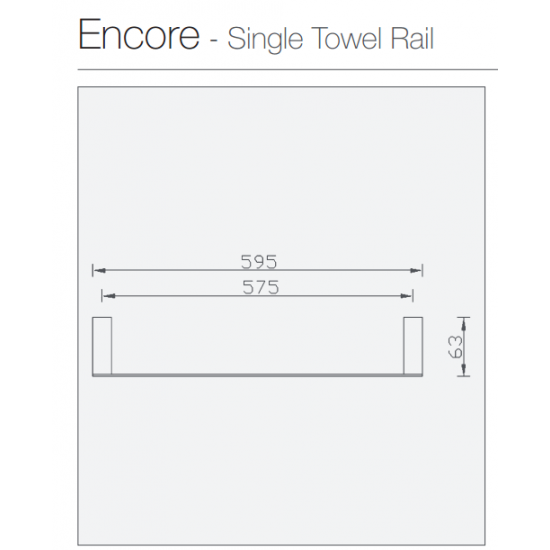 Encore Single Towel Rail Encore Single Towel Rail