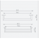 Luca Double Towel Rail Luca Double Towel Rail