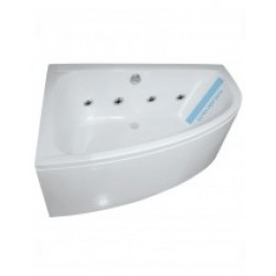 Maya 1500 Offset Corner 8 Jet Whirlpool Bath Left Handed with Bath Panel