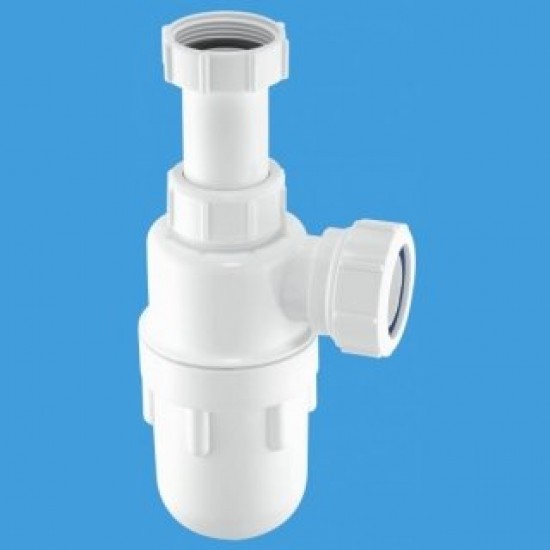 1 1 /4" Bottle Trap White Adjustable