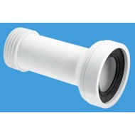 Straight Adjustable Pan Connector White