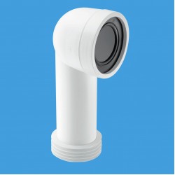 Bent Pan Connector 90⁰  White
