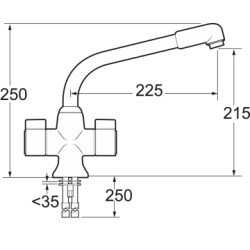 Sauris Mono Sink Mixer