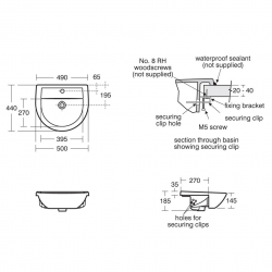 Sandringham 21 50cm Semi-Countertop Washbasin