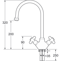 Venetian Mono Sink Mixer