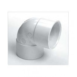 White Waste Elbow 1 1/2" (40mm) 90 degree