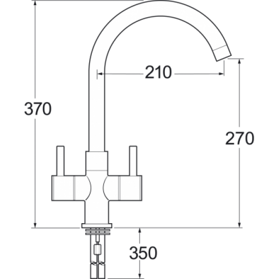 Metropolis Mono Sink Mixer