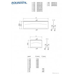 PVC Bath End Panel White