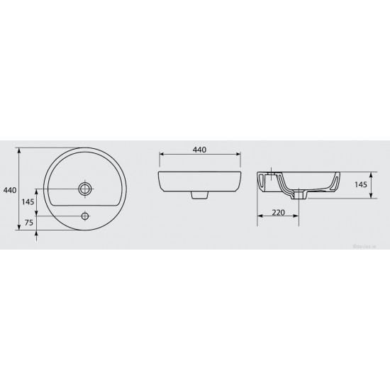 Caspia Countertop Basin Ring Caspia Countertop Basin Ring