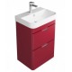 Sott Aqua Red 57 Floor Standing Vanity Unit - 2 Drawer Sott Aqua Red 57 Floor Standing Vanity Unit - 2 Drawer