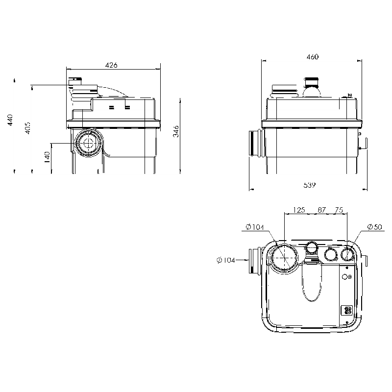 SaniCubic Pro 2-Saniflo-Davies