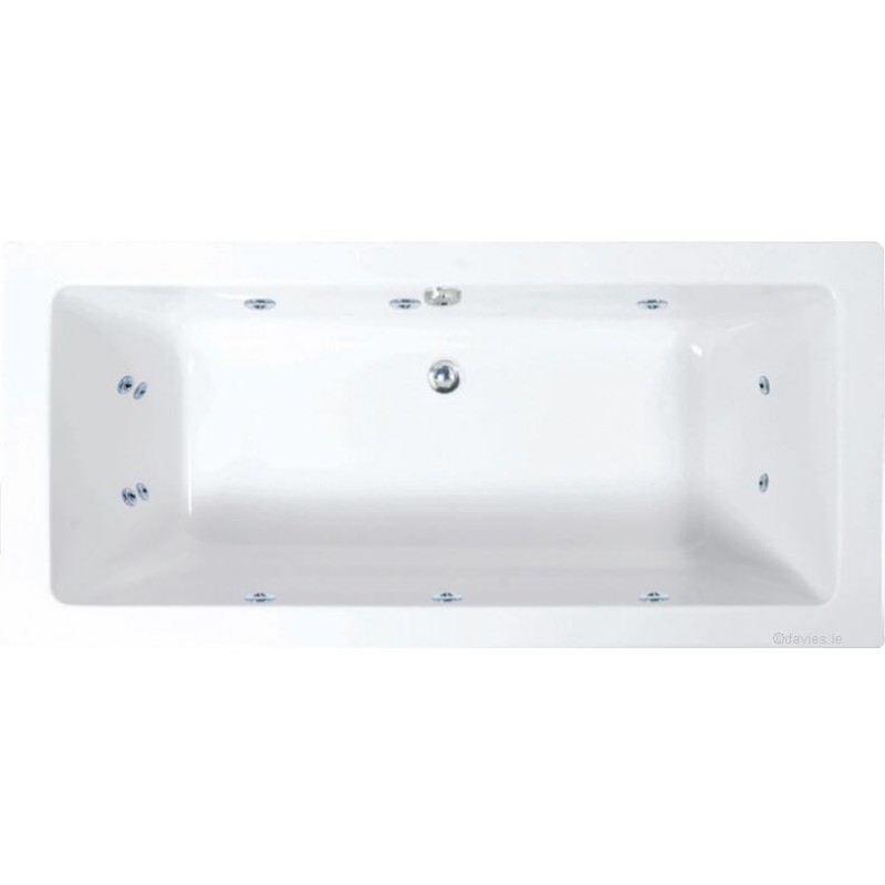 Plane Bath Single Ended 1800mmX800mm c/w 12 JetsSonasDavies